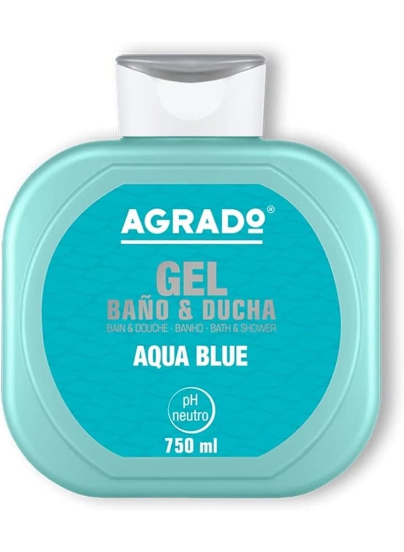 AGRADO Aqua Blue Bath And Shower Gel 750 ML