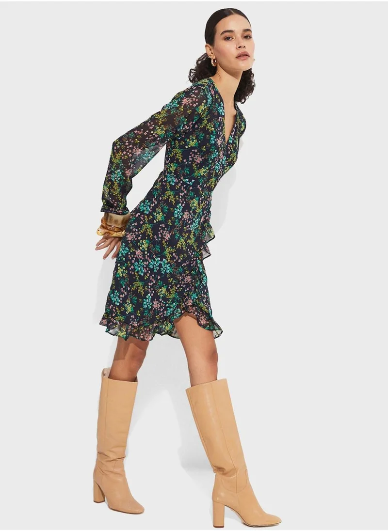 JUNE Floral Printed Dress