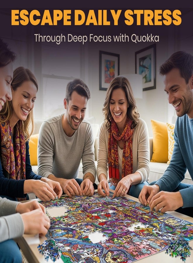 QUOKKA 1000 Piece Puzzle for Adults – 223 Hidden Secrets, Engaging Audio Story, Snap-Tight Thick Pieces – Collect All Four Adult Puzzles in Series to Build One Epic Mystery Realm (Rocktail Kingdom) - Image 5