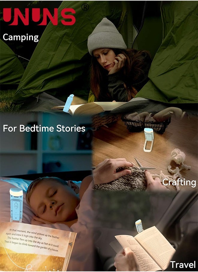 Book Reading Light,USB Rechargeable Book Light For Reading In Bed,New 30-min Timer,3 Colors And 5 Brightness Adjustable For Eye Caring,LED Clip-on Book Light For Book Lovers,Kids
