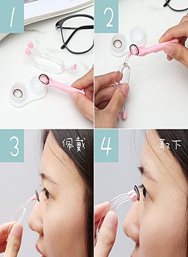 MUDOR Soft Contact Lense Remover Tool - Contact Lens Insertion Tool Includes Tweezers and Soft Scoop, Contact Lens Removal for Travel Home Use - Image 5