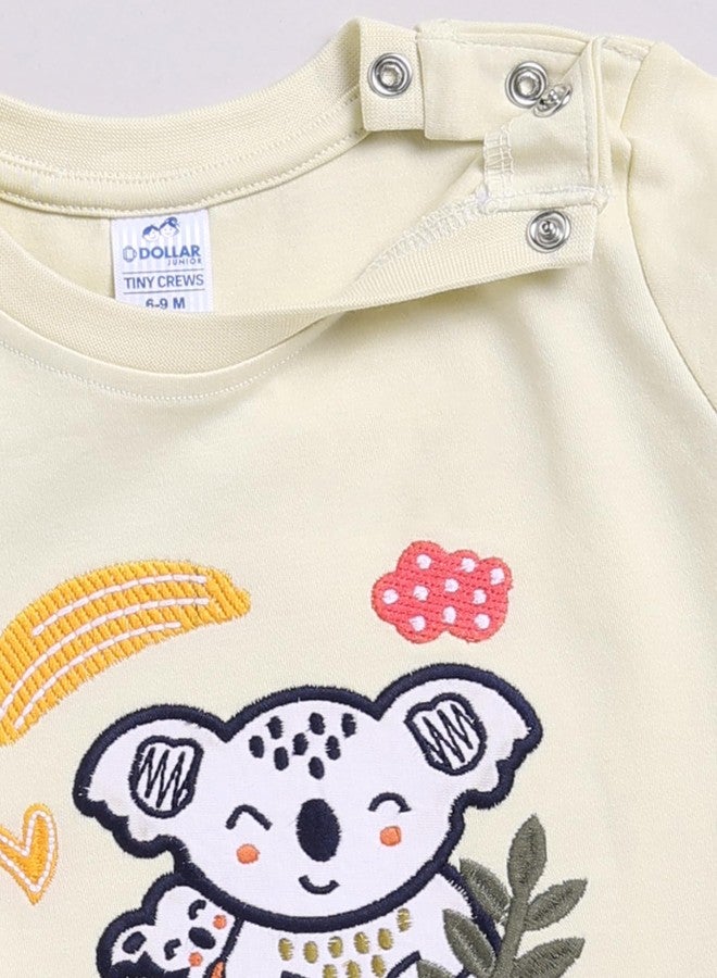 Dollar Junior Tiny Crews Baby Boys Casual T-Shirt Pant Set,3-6M - Image 5