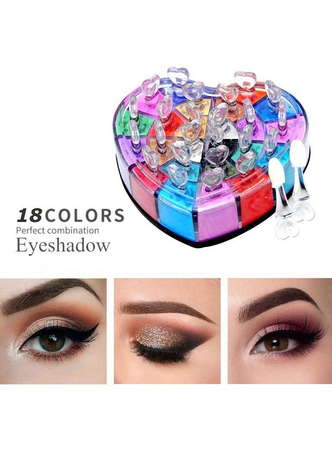 FIRSTZON 18 Color Shimmery Finish Powder Eyeshadow Palette 22G Multicolor - Image 4