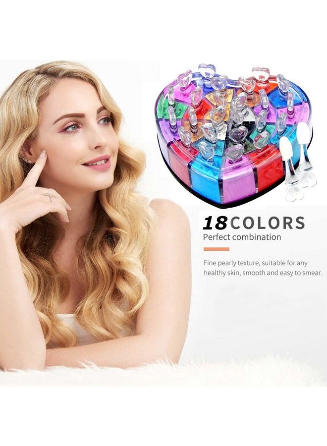 FIRSTZON 18 Color Shimmery Finish Powder Eyeshadow Palette 22G Multicolor - Image 5