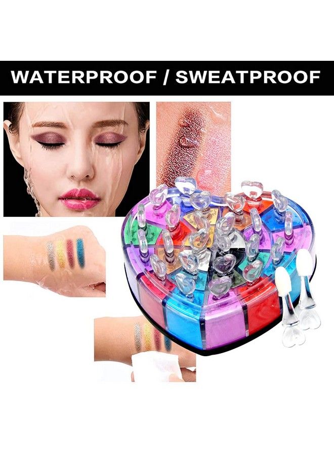 FIRSTZON 18 Color Shimmery Finish Powder Eyeshadow Palette 22G Multicolor - Image 3