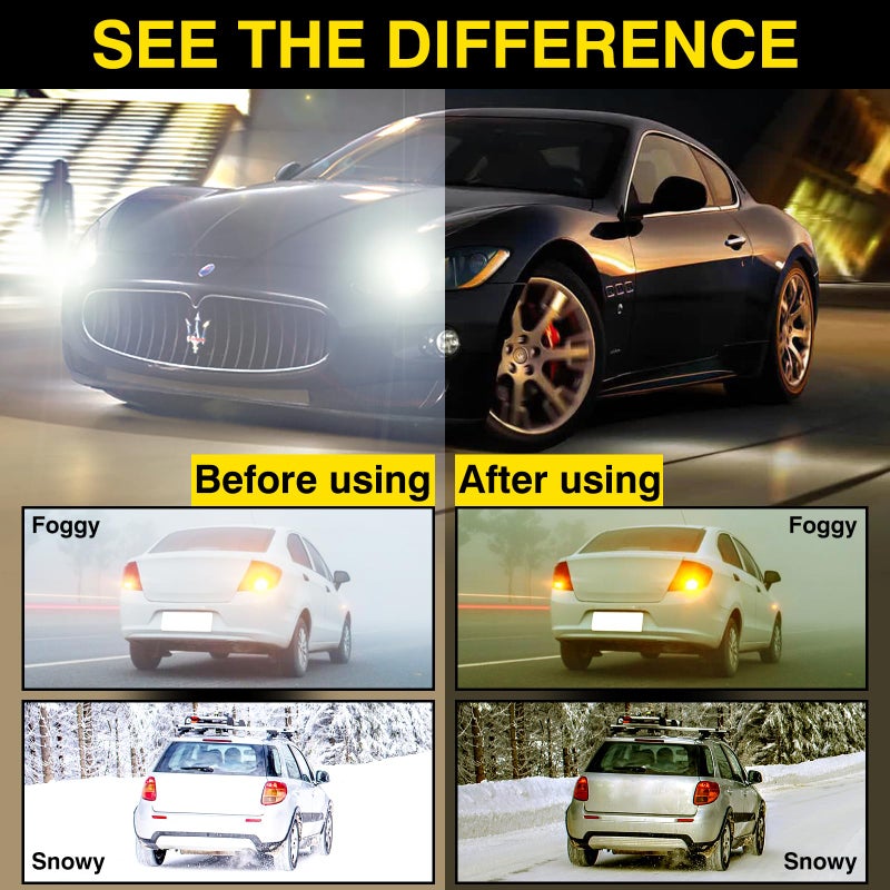 DUCO Night Driving Glasses Night Vision Glasses Fit Over Glasses for Men Women Polarized Anti-Glare Pro Yellow Lens 8953Y - Image 5