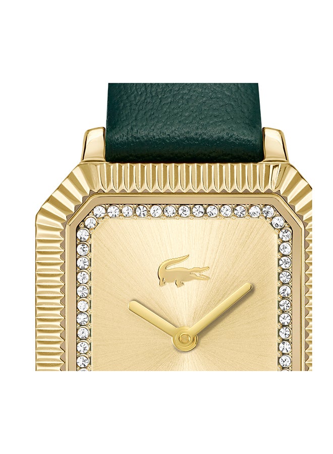 LACOSTE RECTANGLE ANALOG WOMEN'S GOLD CASE WATCH - 2001442 - Image 4