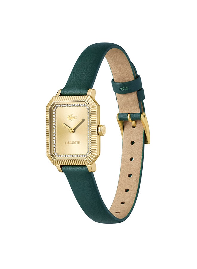 LACOSTE RECTANGLE ANALOG WOMEN'S GOLD CASE WATCH - 2001442 - Image 3