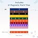 Oli's Toy Factory Montessori Math Magnetic Tiles Classroom Essentials Foam Tiles for Kids to Learn Fraction Equivalence and Math manipulatives Great Learning Resources for The Homeschool Curriculum - Image 4