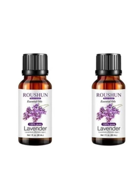 2-Piece Lavender Essential Oil Multicolour 30ml