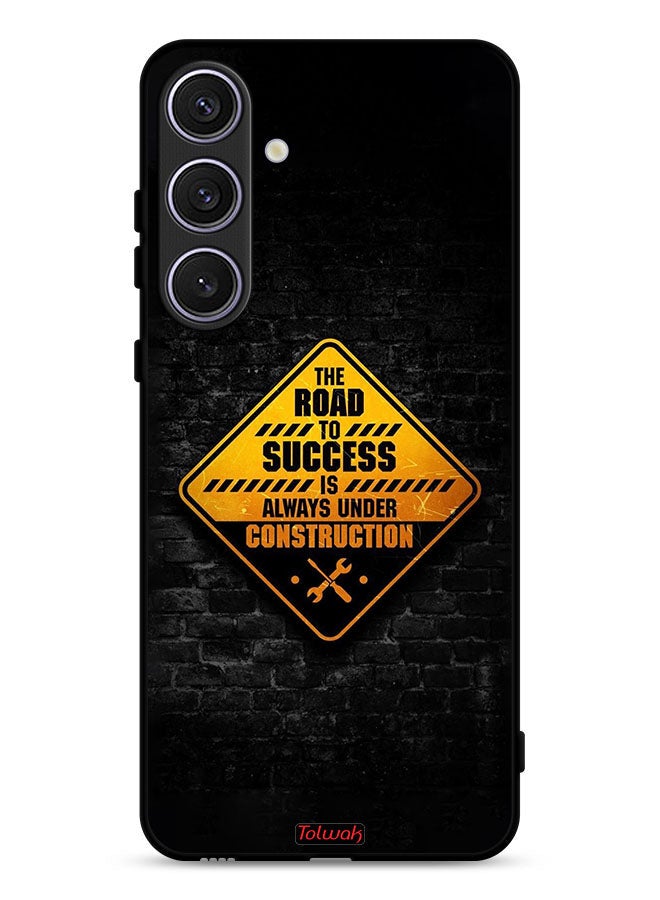 Tolwak Samsung Galaxy S25 FE Protective Case Cover The Road To Success Is Always Under Construction - Image 1
