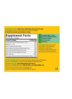 Nature Made Super B Energy Complex, Dietary Supplement for Brain Cell Function Support, 60 Softgels, 60 Day Supply  - Image 2