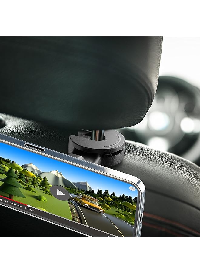 سيلولار لاين حامل مغناطيسي للسيارة لمسند الرأس باللون الأسود - Image 3