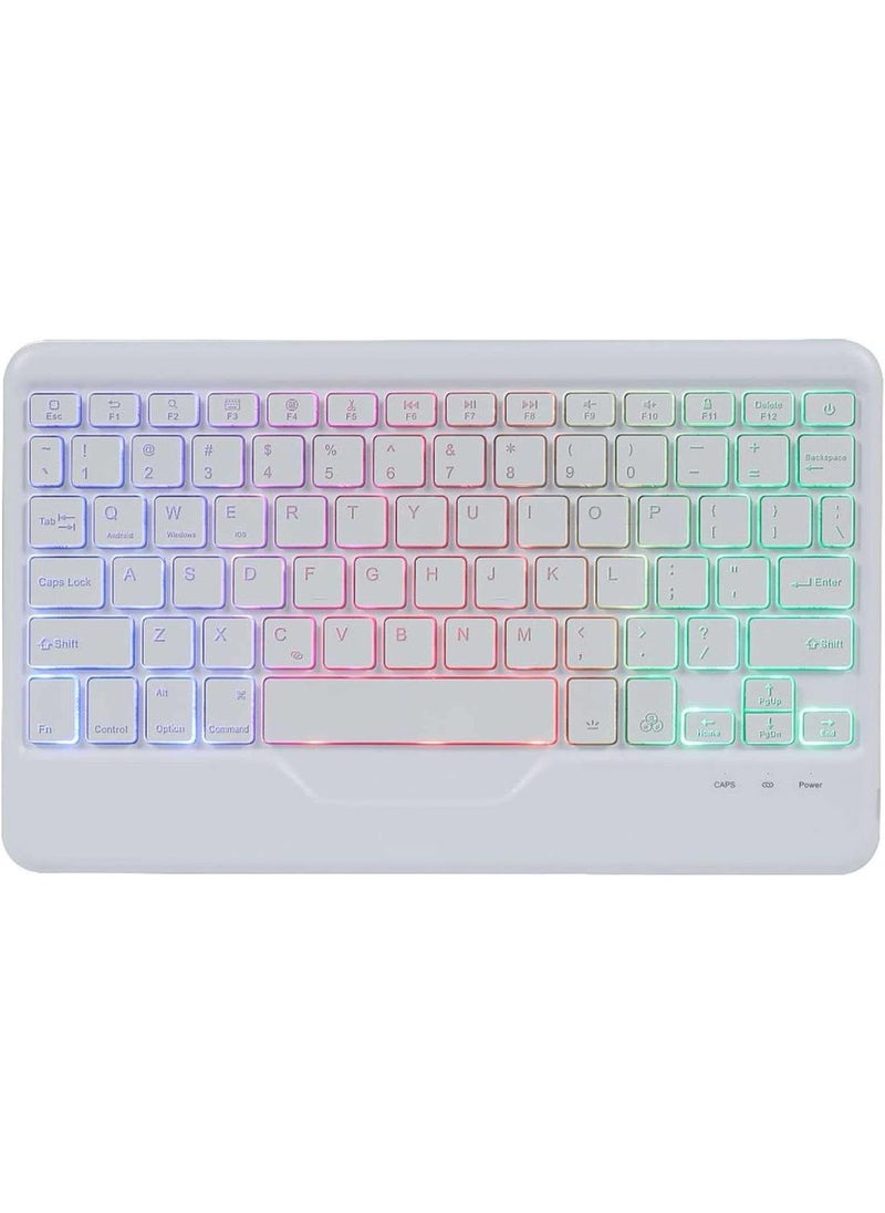 Detachable Keyboard Case for iPad 10th Generation 10.9 Inch 2022, 7 Colors Backlit Gradient Colours Keyboard Cover with Pencil Holder, Foldable Stand  - Image 3