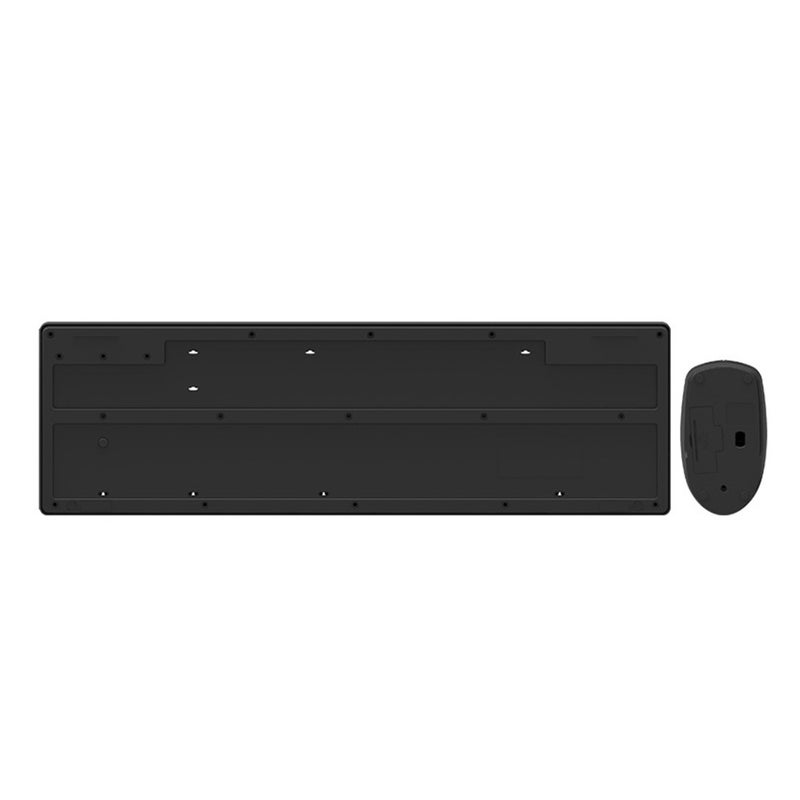 Home Keyboard USB Silent Keyboard Office Keyboard with Mouse without Battery (Black) - Image 4