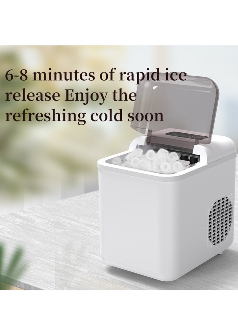 CKGO Smart Ice Maker Machine Small and Large Bullet Ice 9pcs/6-8min Fast Ice Maker App Control Automatic Self-Cleaning with Ice Scoop for Home/Bars/Coffee Shop  - Image 2