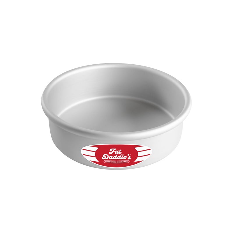 Fat Daddio's PRD-72 Round Cake Pan 7 x 2 Inch Silver - Image 1
