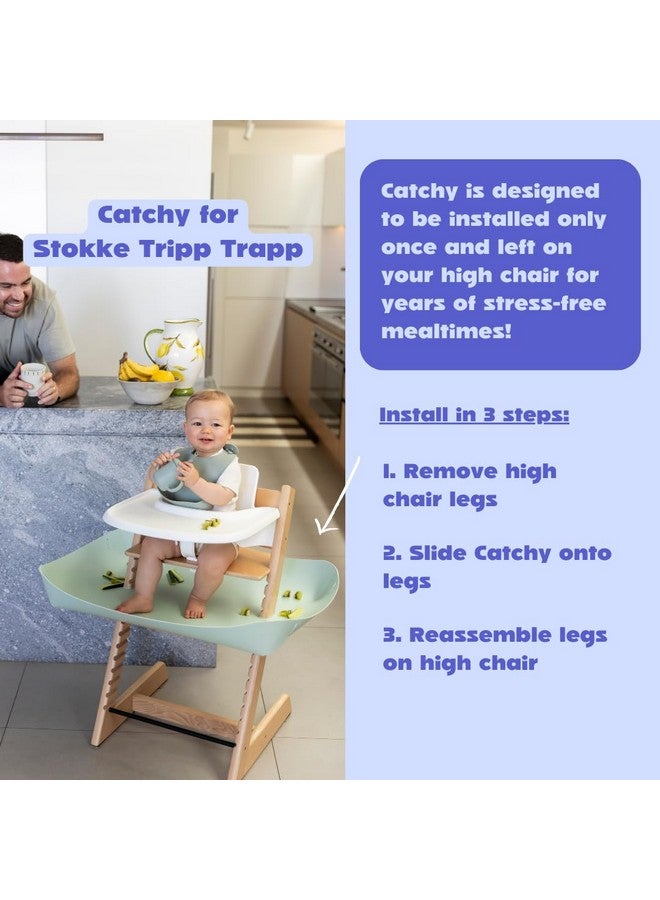 CATCHY - Food Catcher - Compatible with Stokke Tripp Trapp High Chair - Highchair Sold Separately - Baby & Toddler Food & Mess Catcher - Under High Chair Accessory - Baby Feeding Essentials - Image 4