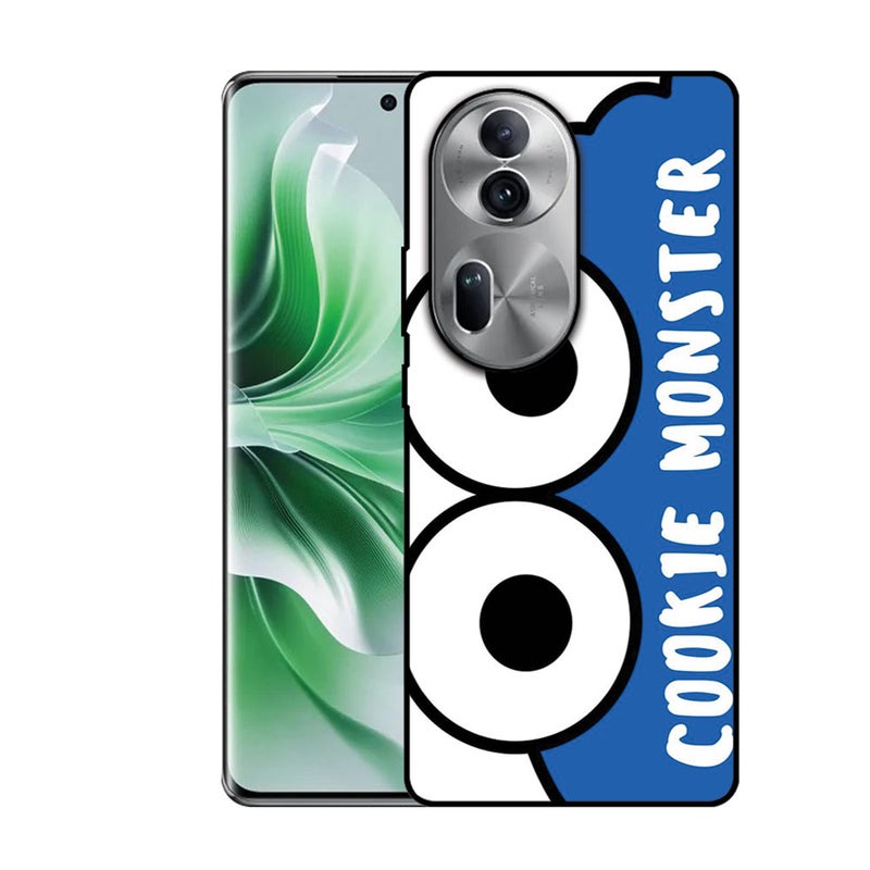 EYE CATCH Printed Protective Case Cover For Oppo Reno 11-  Cookie Monster - Image 1