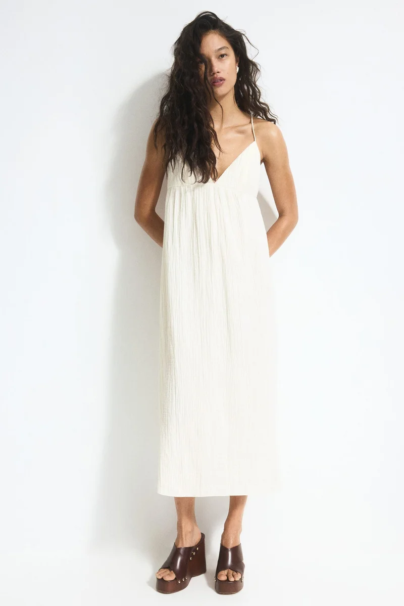 H&M Tie-detail maxi dress