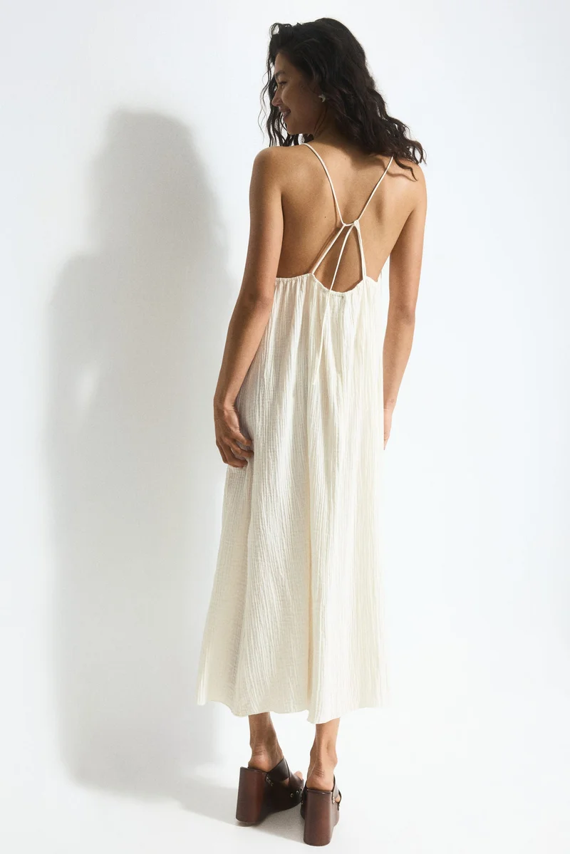 H&M Tie-detail maxi dress