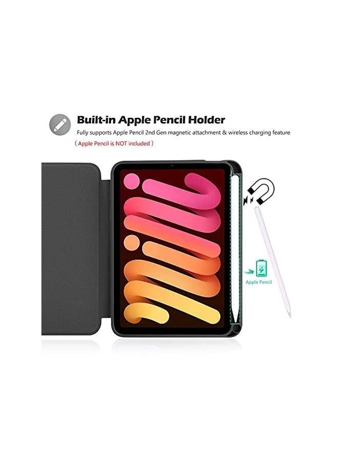 Procases ProCase iPad Mini 6 Case 8.3 Inch 2021 Case with Pencil Holder, Slim Protective Folio Stand Cover for 8.3 Inch iPad Mini 6th Generation 2021 Release -Black - Image 3