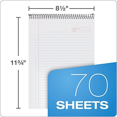 TOPS Docket Gold Project Planner, 8-1/2" x 11-3/4", Top-Wire Bound, Project Rule, Burgundy Cover, 70 Sheets (99701) - Image 3