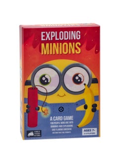 إكسبلودنج كيتنس أل أل سي لعبة Exploding Minions من Exploding Kittens، لعبة بطاقات روليت روسية، ألعاب حفلات سهلة الاستخدام مناسبة للعائلة للأطفال والمراهقين والبالغين 2 5 لاعبين  - Image 1