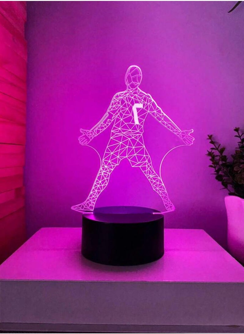 Generic - 3D LED Table Lamp Multicolor Gaming Pattern Decorative Table Lamp - Image 1