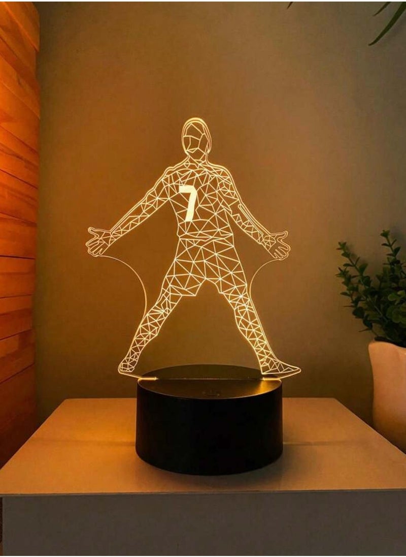 Generic - 3D LED Table Lamp Multicolor Gaming Pattern Decorative Table Lamp - Image 1