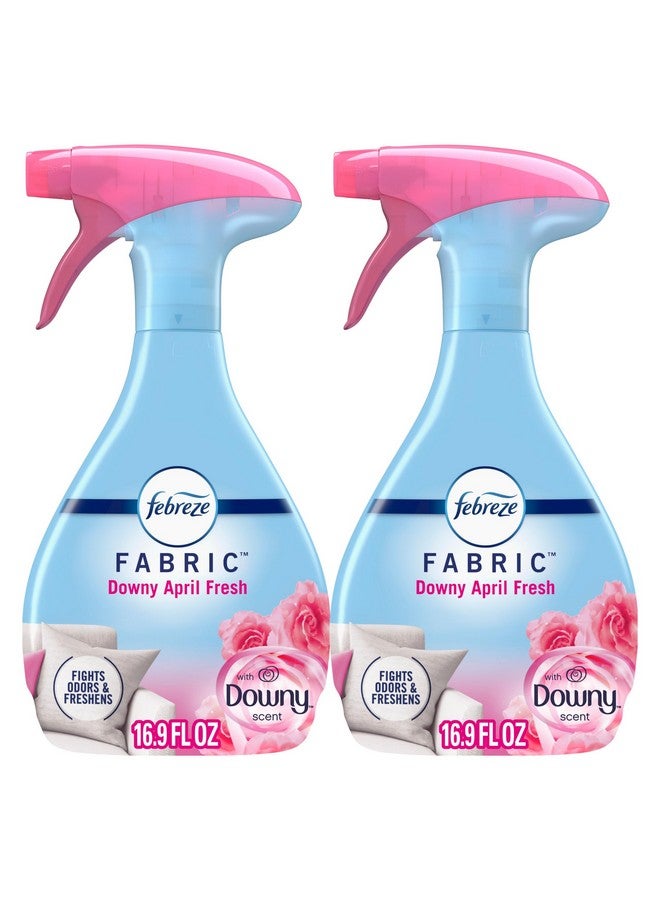 febreze Febreze Odor-Fighting Fabric Refresher, Downy April Fresh, 16.9 fl oz, Pack of 2 - Image 1