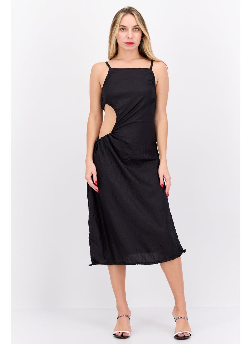 Women Plain Midi Dress, Black - pzsku/Z210990199DB5895A1228Z/45/_/1737642001/727abeca-0ba9-4f20-b8b8-0a8e2f3484c6