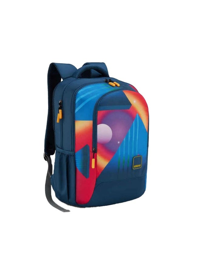 American Tourister Quad 3.0 Style 01, Large 3 Compartment Backpack, 33.5L with Spacious Interiors Bags For School, Office, College, Gift For Men & Women - Legion Blue - Image 4