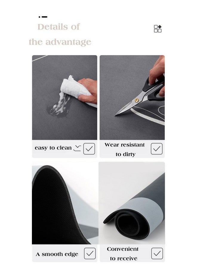 Dravizon Kitchen Mat Anti Slip, Soft, Washable, Printed, Designer for Floor, Kitchen, Room, Non Slip mat for Bathroom Cushion Mat - Image 3
