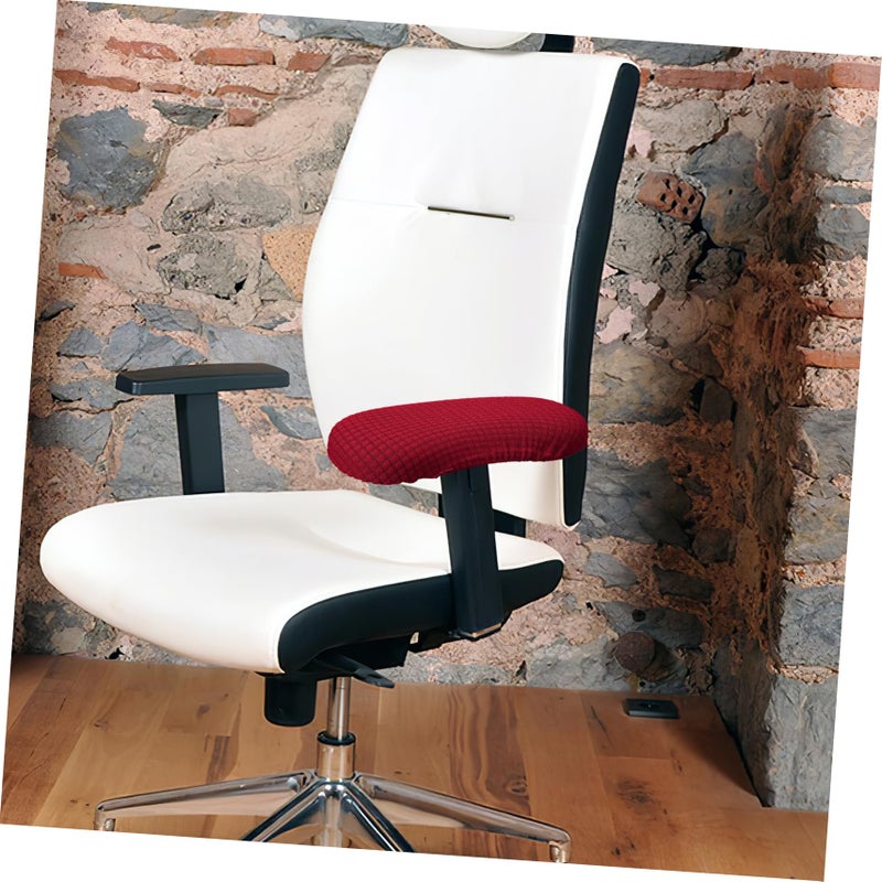 Modern Office Chair Armrest Covers Stretchable Padded Protector Secure Fit Wide Compatibility Red - Image 5