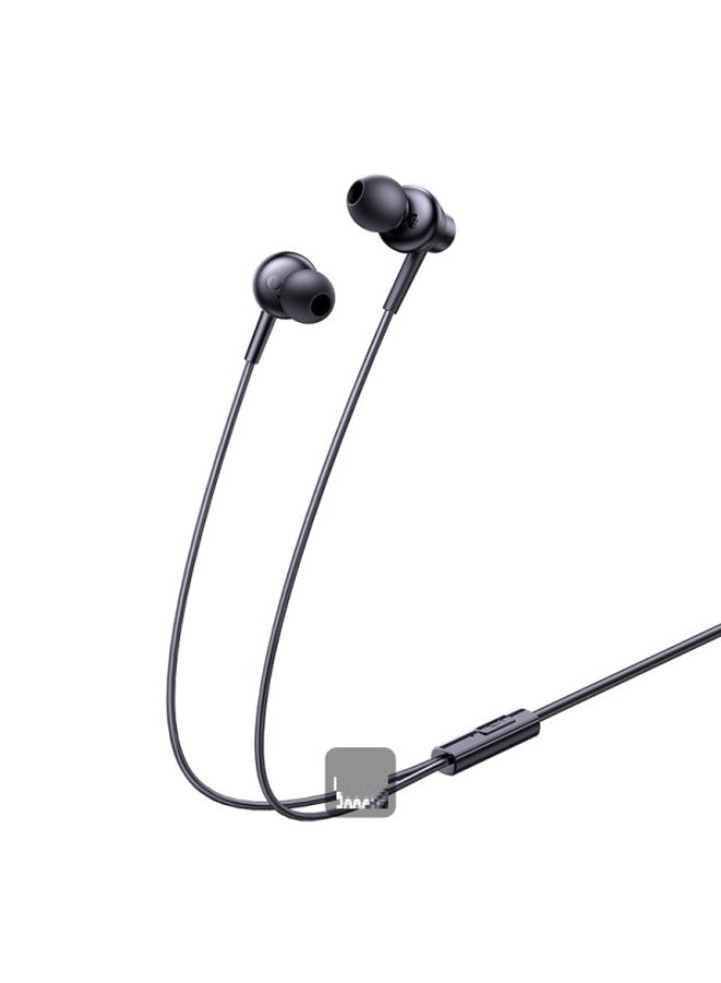 Type-C Wired Headphone, In-Ear Headset USB-C Earphone With Mic - Black - Image 3