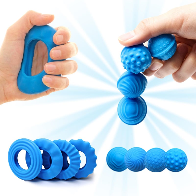 Sizobi Magnetic Fidget Balls Silicone Fidget Toys for Adults Teens4PCS Stress Relief Sensory Toys for Autism ADHD AnxietyQuiet UFO Office Desk Stress ToysStocking Stuffers for Women Men Teen Gift - Image 3