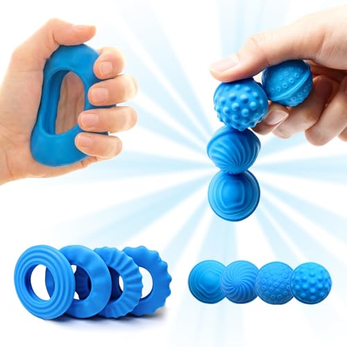 Sizobi Magnetic Fidget Balls Silicone Fidget Toys for Adults Teens4PCS Stress Relief Sensory Toys for Autism ADHD AnxietyQuiet UFO Office Desk Stress ToysStocking Stuffers for Women Men Teen Gift - Image 1
