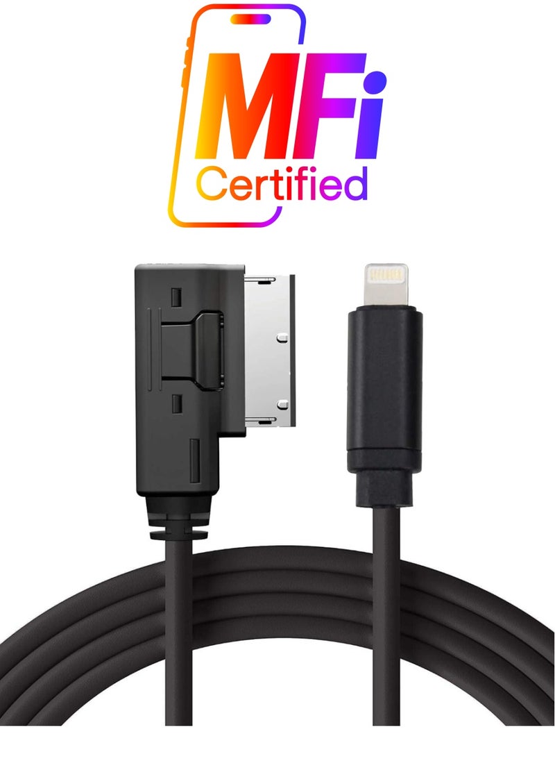 Vierex - AMI MMI Aux Cable - Compatible with Audi A3 A4 A5 A6 A7 A8 S4 S6 S8 Q5 Q7 R8 TT 2011-2016 with MMI 3G System - Image 1