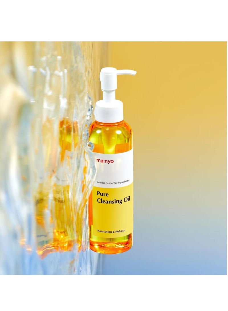 ma:nyo Pure Cleansing Oil Korean Facial Cleanser, Blackhead Melting, Daily Makeup Removal with Argan Oil, for Women Korean Skin care 6.7 fl oz (1 Pack) - Image 3