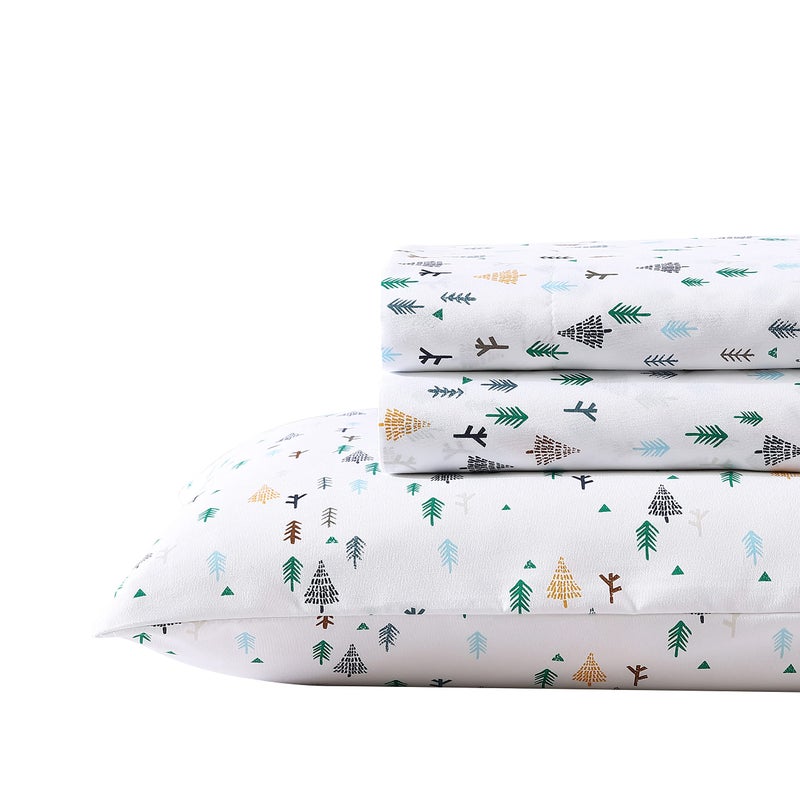 إدي بوار Eddie Bauer Kids - Queen Sheets مقاومة للأطفال الفراش المثالية لمجموعة الفراش طفل (Dreamland Green Queen) - Image 2