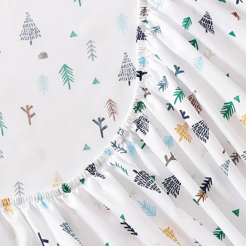 إدي بوار Eddie Bauer Kids - Queen Sheets مقاومة للأطفال الفراش المثالية لمجموعة الفراش طفل (Dreamland Green Queen) - Image 4