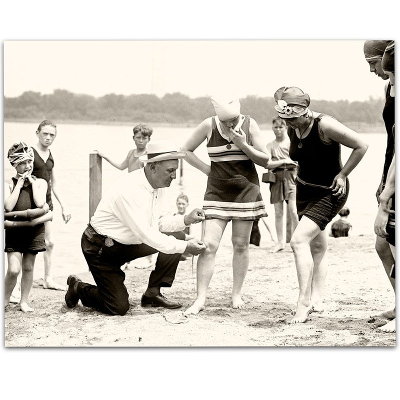 Lone Star Art The Wating Suit Cop - 11x14 Print unframed - Perfect Beach Beach Home/Lake House Decor - Image 1