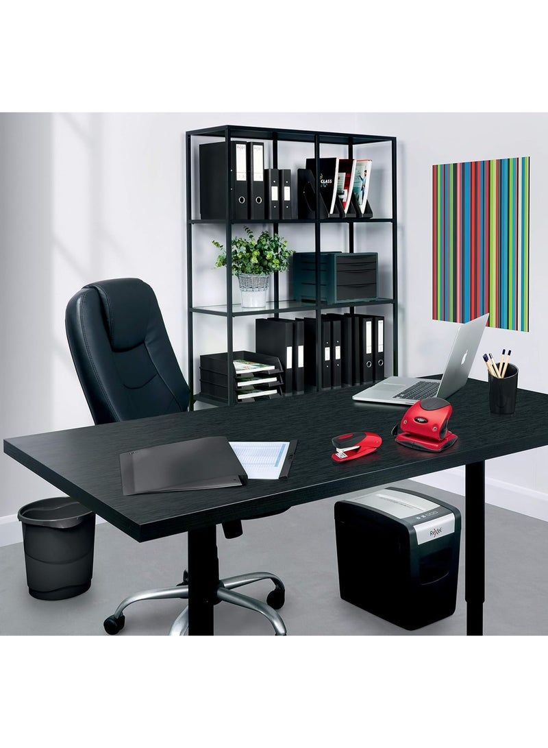MOMENT Premium A4 Lever Arch File, Power Mechanism, FSC Certified, Replaceable Spine Labels, Ring Binder, Archiving & Home Office File Organizer, Black - Image 2