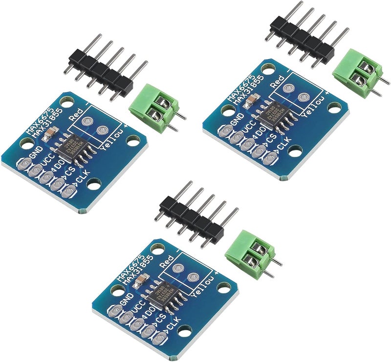 UMLIFE 3PCS MAX31855 MAX6675 SPI Type K Thermocouple Temperature Sensor Board Module for Arduino  - Image 1