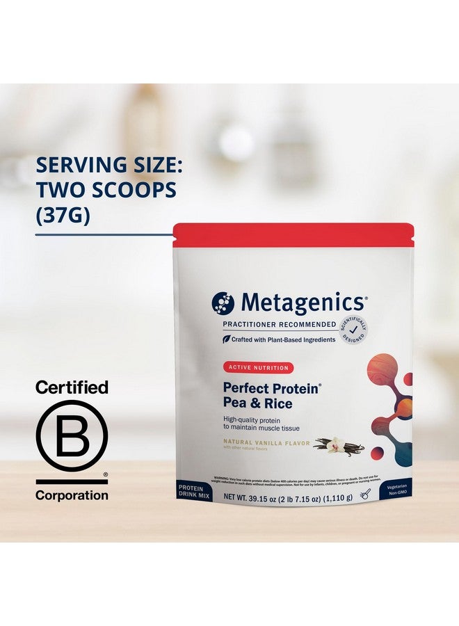 ميتاجينكس بروتين ميتاجينكس بيرفكت بنكهة البازلاء والأرز - يحتوي على أوبتي بروتين، وهو مزيج متوازن من بروتين البازلاء والأرز مع إضافة الأحماض الأمينية المتشعبة - بنكهة الفانيليا - 30 حصة - 39.15 أونصة - Image 4