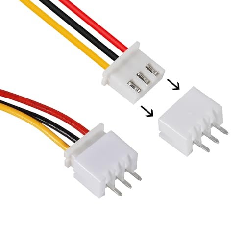 ACEIRMC 10Pairs JST-XH Connector Kit, XH 2.54mm 3 Pin Header Male and Female Connectors Plug Adapter with Flat Wire Cable 200mm 26AWG Compatible with JST XH (3P) - Image 4