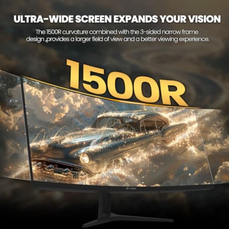 شاشة ألعاب فائقة العرض 21:9 UWQHD 3440x1440 165 هرتز، منحنية 1500R، لوحة IPS، أسود، استجابة 1 مللي ثانية (GTG)، 120sRGB، FreeSync، مثالية للرياضات الإلكترونية والأعمال التجارية والاستخدام المكتبي - Image 5