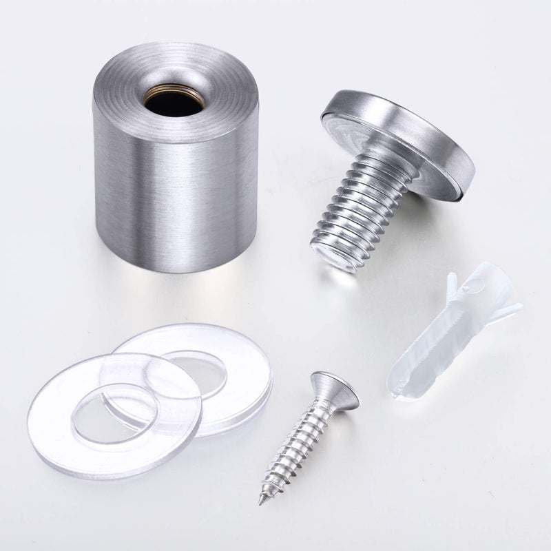 Pelopy 8 Pcs Sign Standoff Screws Advertising Screws Stainless Steel Wall Standoff Mounts Glass Acrylic Nail(1 x 1-3/16 Inch) - Image 3