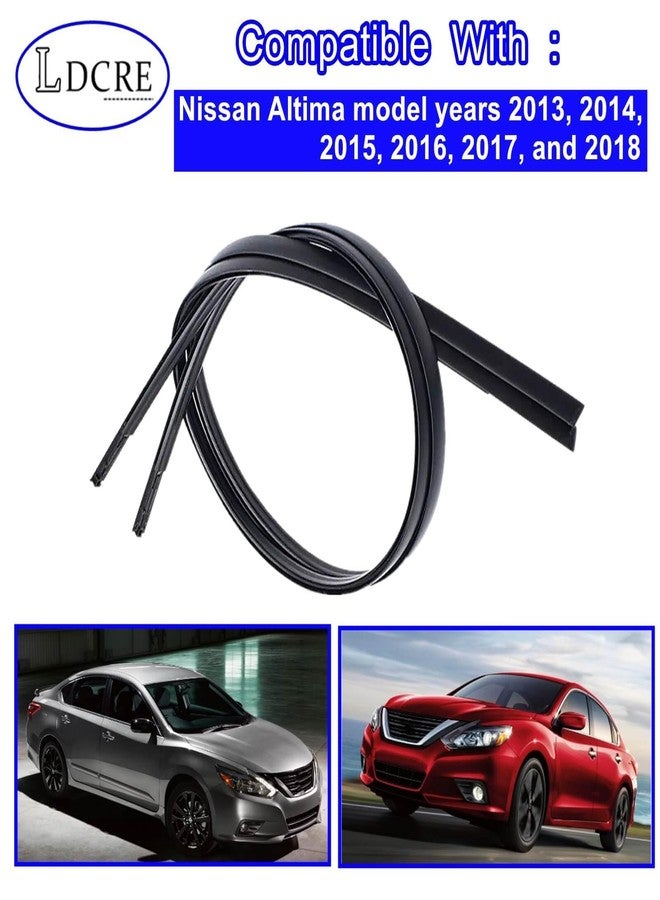 LDCRE 2PCS Left and Right Side Roof Strip Moulding Trim Rubber Fit for Nissan Altima 2013-2018，Roof Drip Trim Replace 73853-3TA0A,73852-3TA0A,738533TA0A,738523TA0A - Image 4